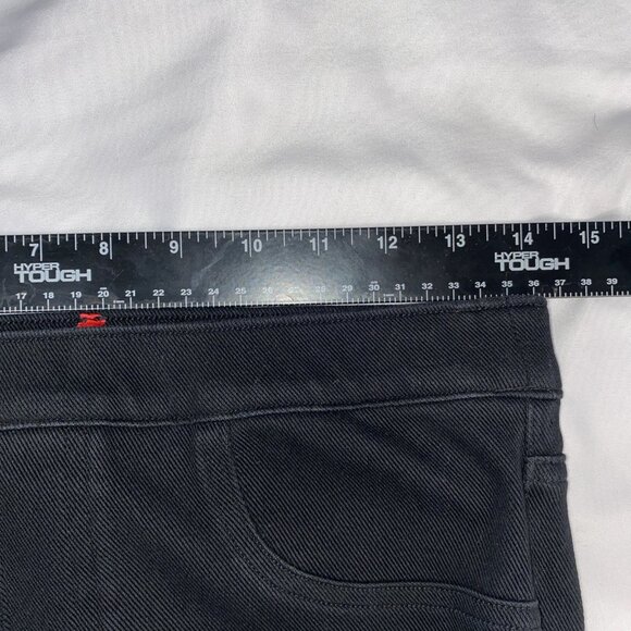 Spanx Jean-ish Ankle Leggings Womens Sz M Black Pull On Stretch Shaping - Picture 3 of 9